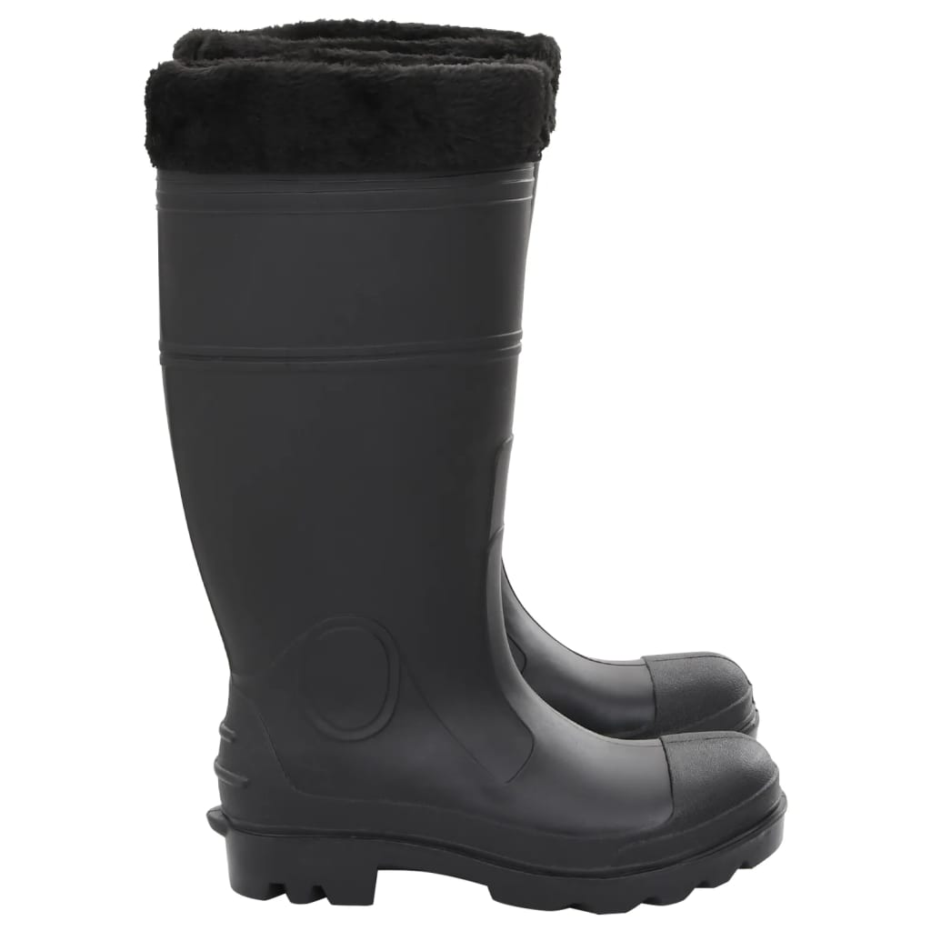 Regenlaarzen met verwijderbare sokken maat 40 PVC zwart is nu te koop bij PeponiXL, paradijselijk wonen!
