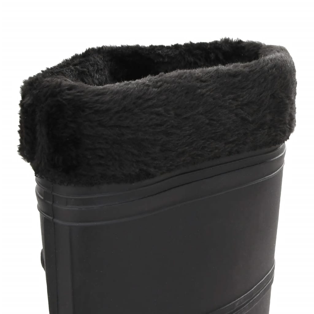 Regenlaarzen met verwijderbare sokken maat 40 PVC zwart is nu te koop bij PeponiXL, paradijselijk wonen!