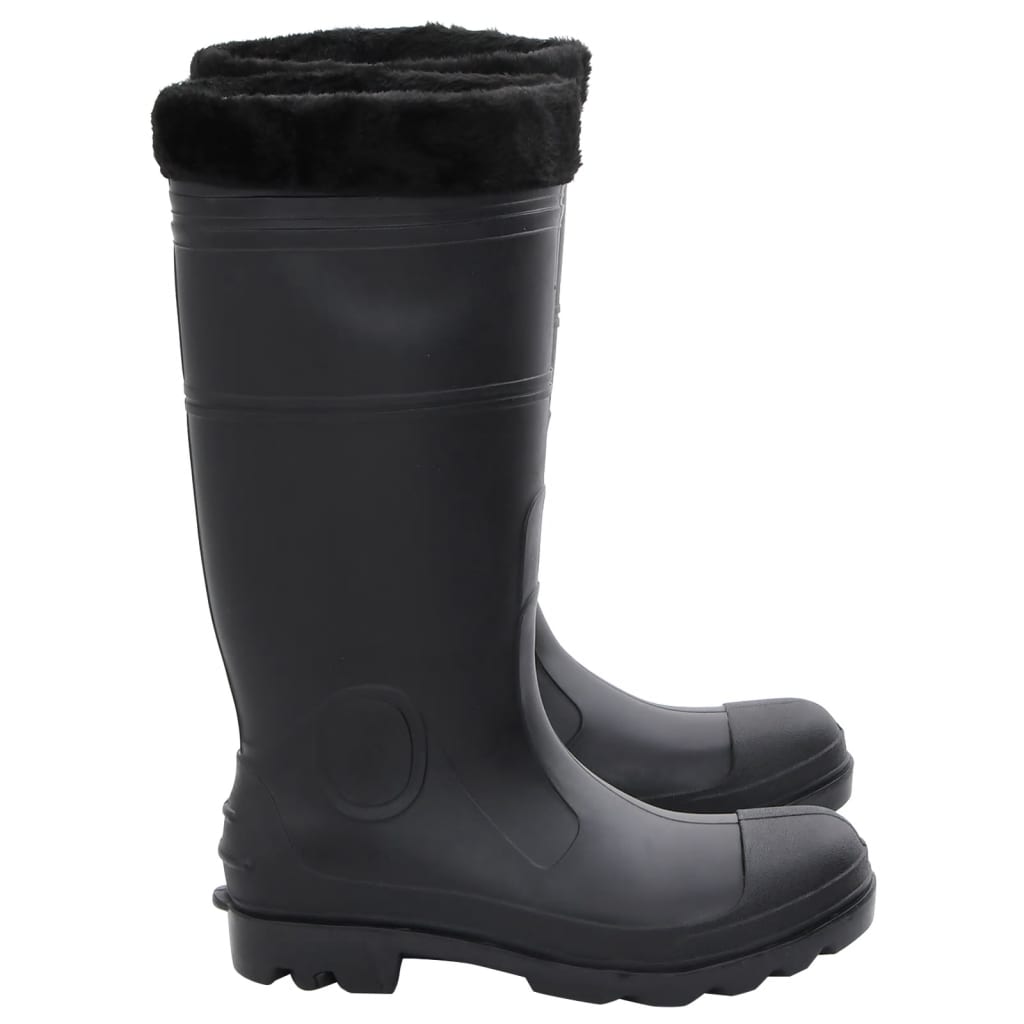Regenlaarzen met verwijderbare sokken maat 41 PVC zwart is nu te koop bij PeponiXL, paradijselijk wonen!