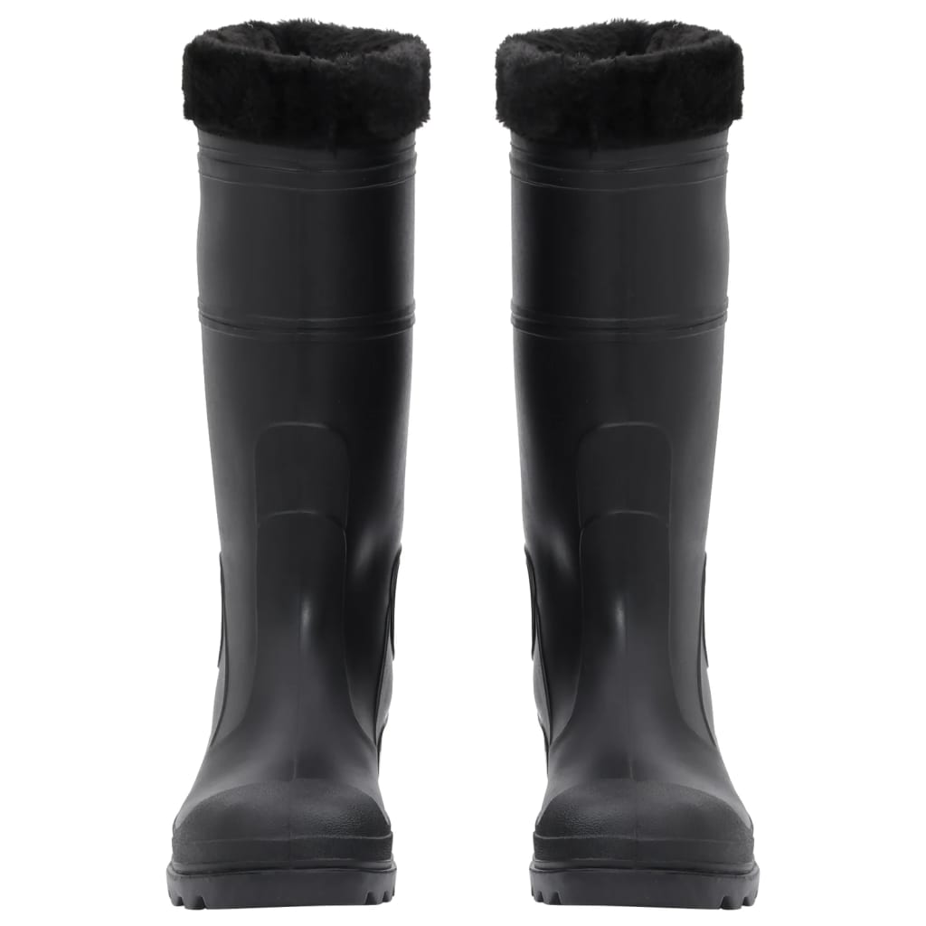 Regenlaarzen met verwijderbare sokken maat 42 PVC zwart is nu te koop bij PeponiXL, paradijselijk wonen!