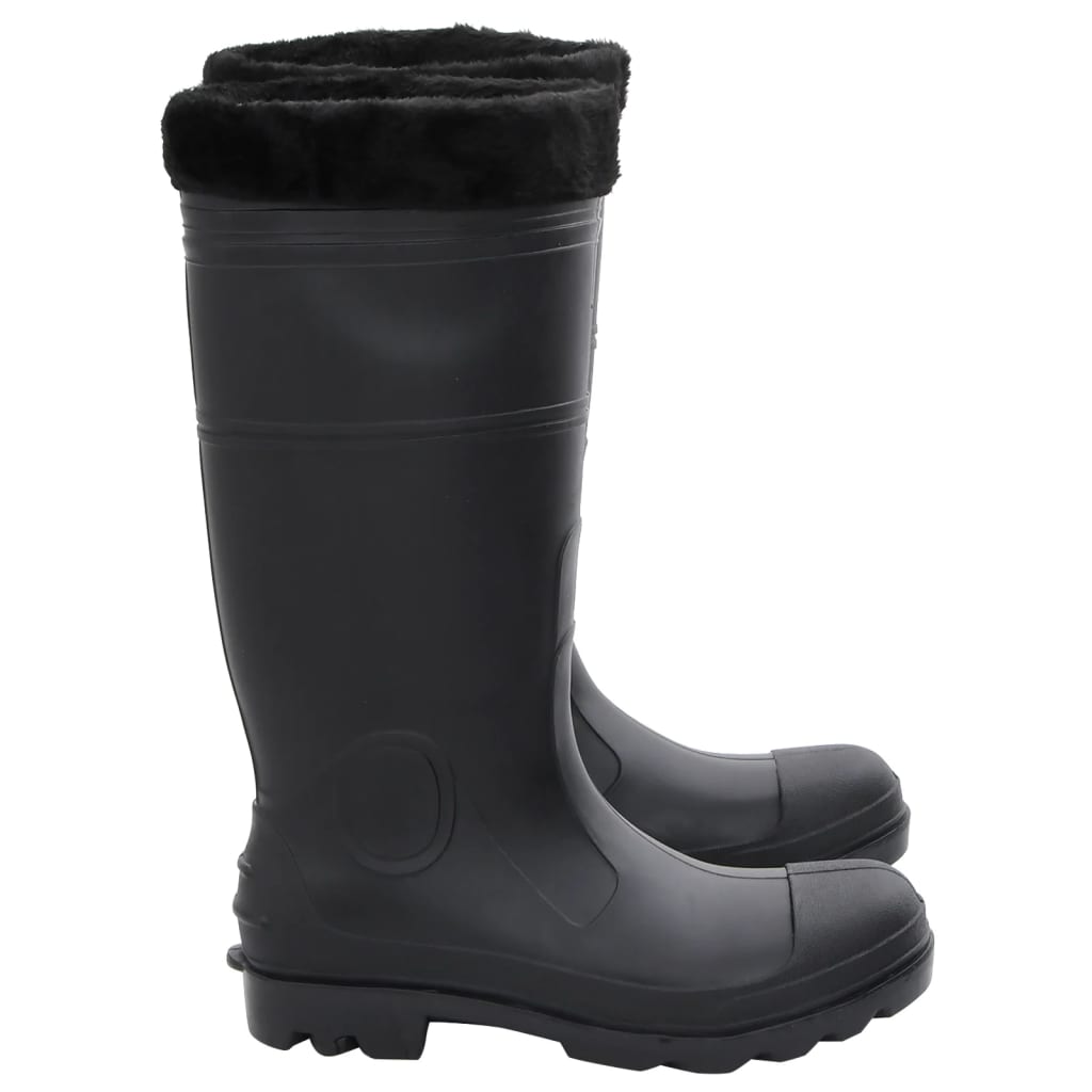 Regenlaarzen met verwijderbare sokken maat 42 PVC zwart is nu te koop bij PeponiXL, paradijselijk wonen!