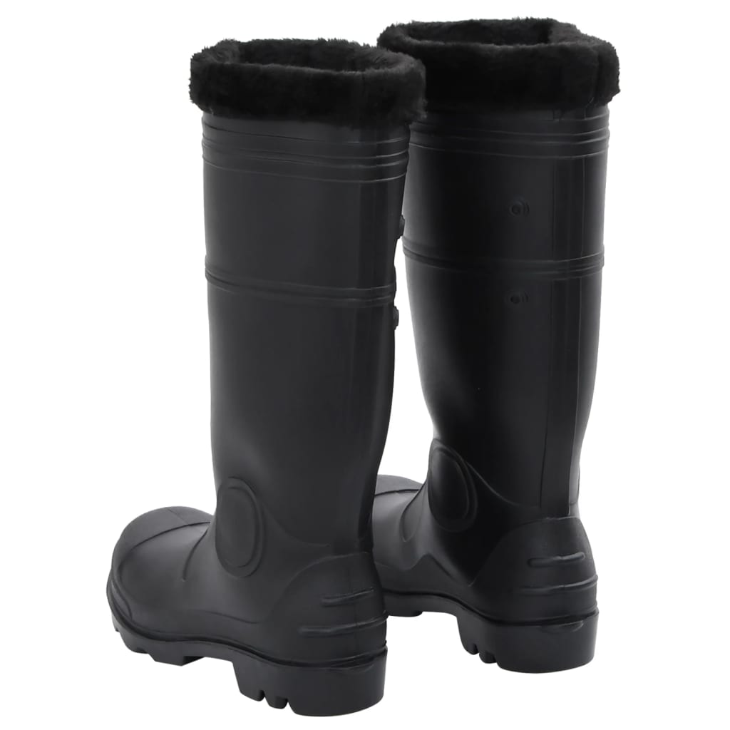 Regenlaarzen met verwijderbare sokken maat 42 PVC zwart is nu te koop bij PeponiXL, paradijselijk wonen!