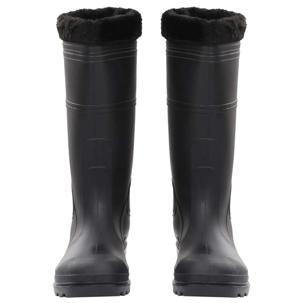 Regenlaarzen met verwijderbare sokken maat 44 PVC zwart is nu te koop bij PeponiXL, paradijselijk wonen!