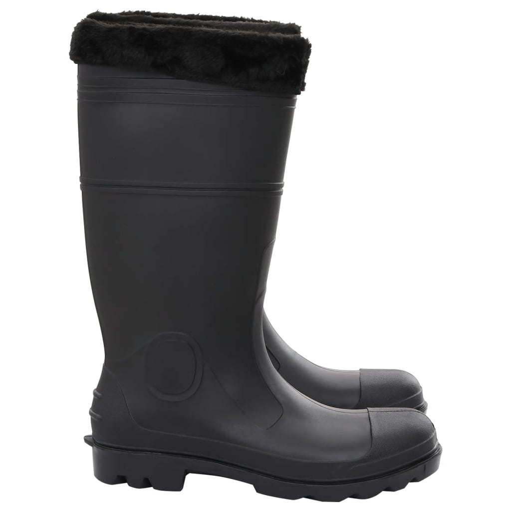 Regenlaarzen met verwijderbare sokken maat 44 PVC zwart is nu te koop bij PeponiXL, paradijselijk wonen!
