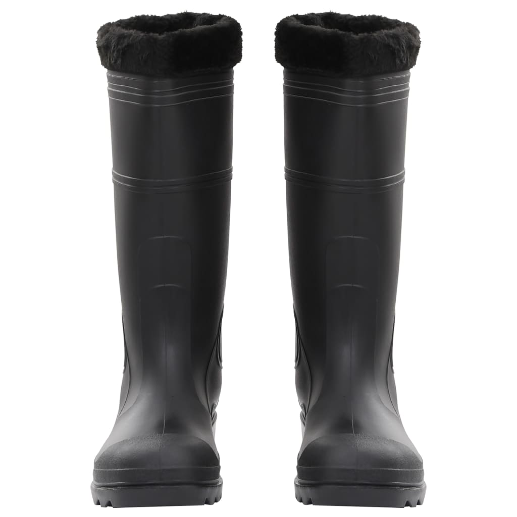 Regenlaarzen met verwijderbare sokken maat 46 PVC zwart is nu te koop bij PeponiXL, paradijselijk wonen!