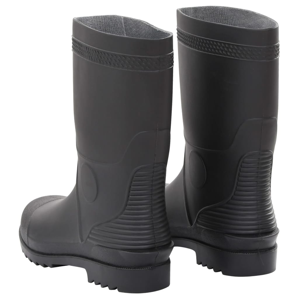 Regenlaarzen maat 46 PVC zwart is nu te koop bij PeponiXL, paradijselijk wonen!