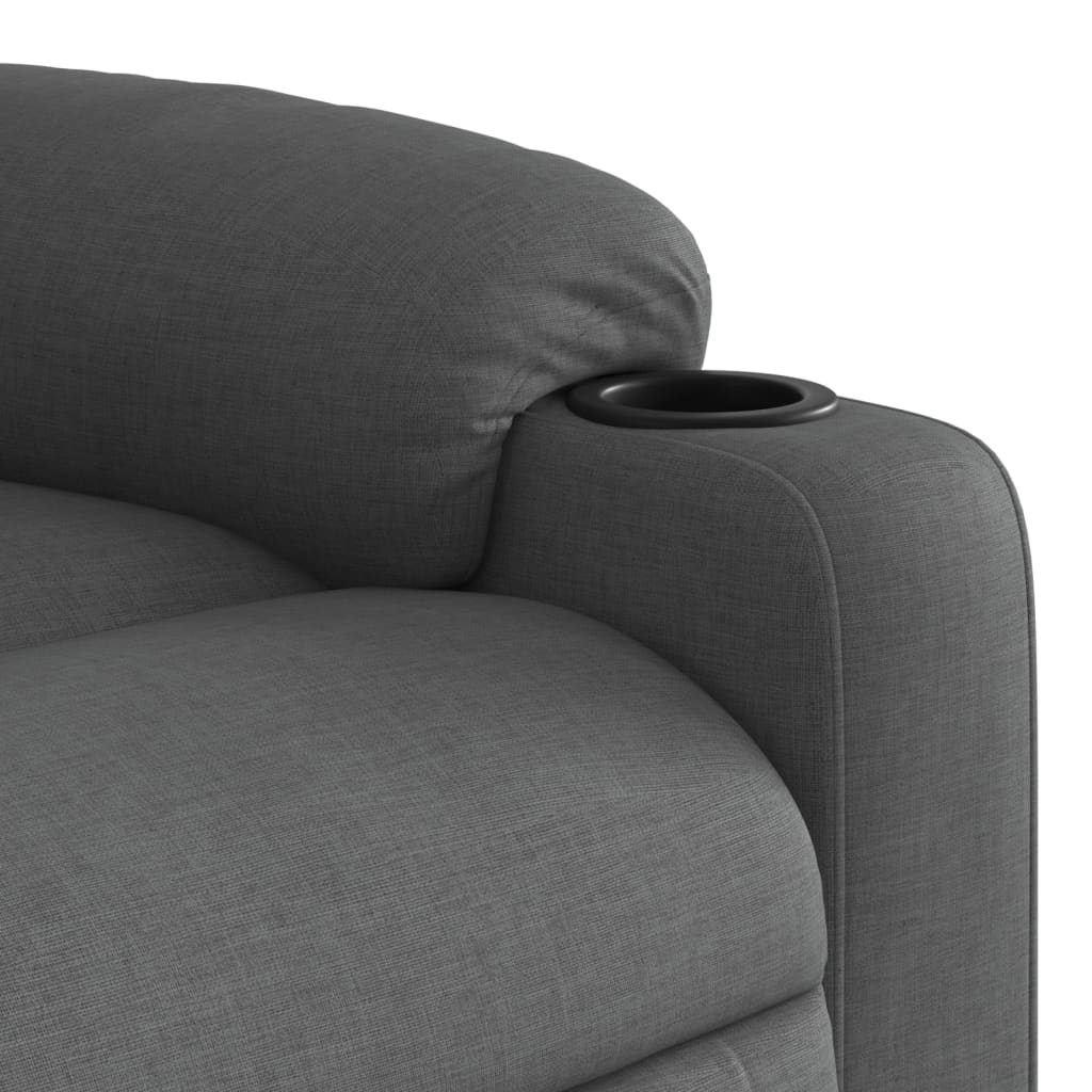 Fauteuil verstelbaar stof donkergrijs is nu te koop bij PeponiXL, paradijselijk wonen!