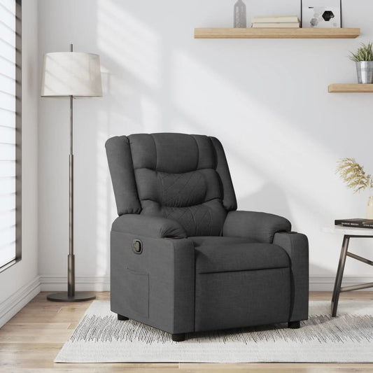 Fauteuil verstelbaar stof donkergrijs is nu te koop bij PeponiXL, paradijselijk wonen!