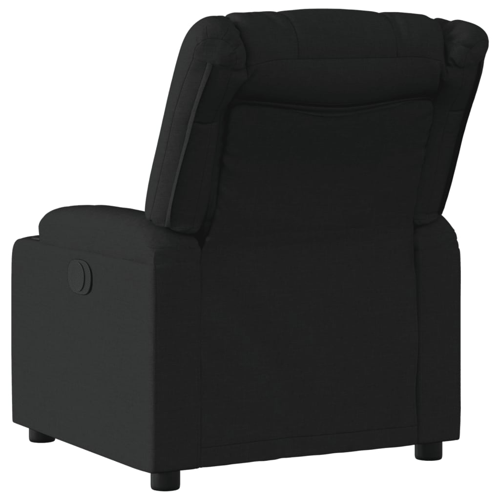 Fauteuil verstelbaar stof zwart is nu te koop bij PeponiXL, paradijselijk wonen!