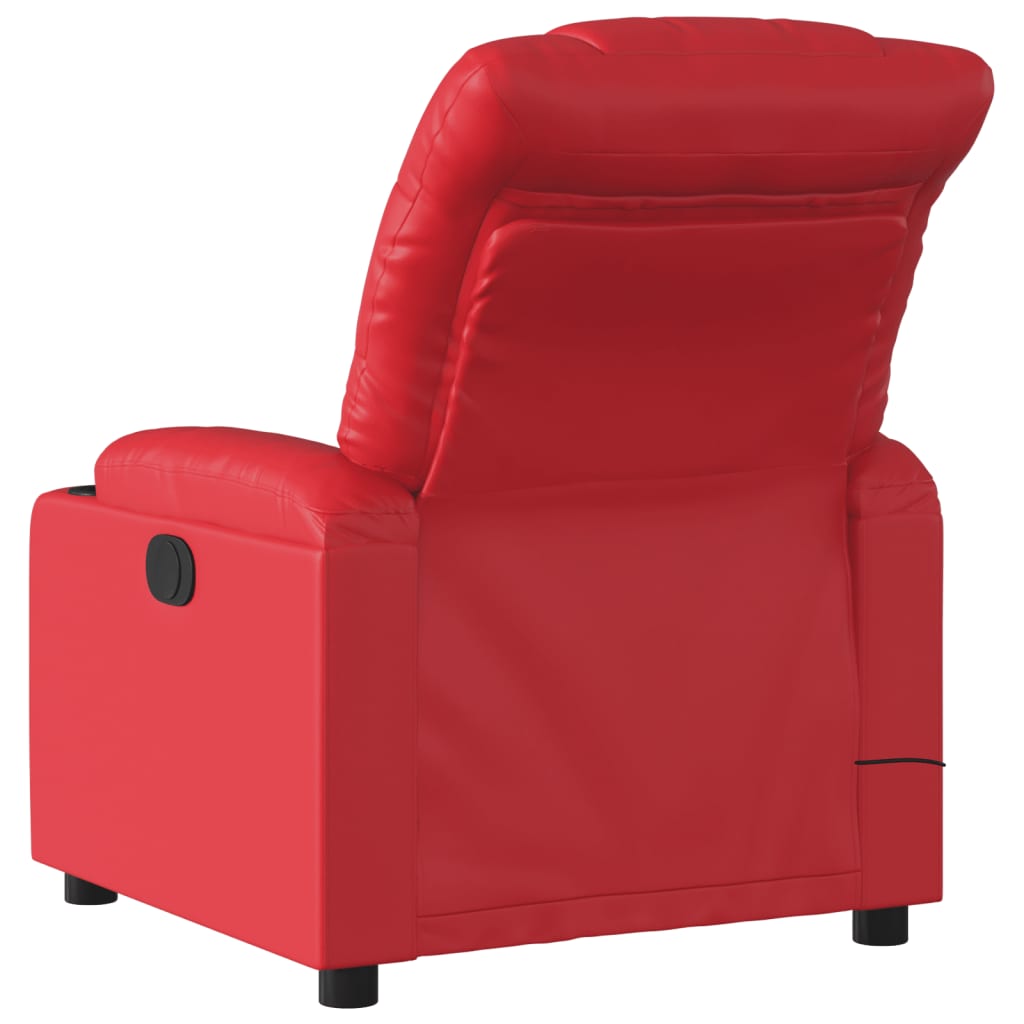 Massagestoel verstelbaar kunstleer rood is nu te koop bij PeponiXL, paradijselijk wonen!