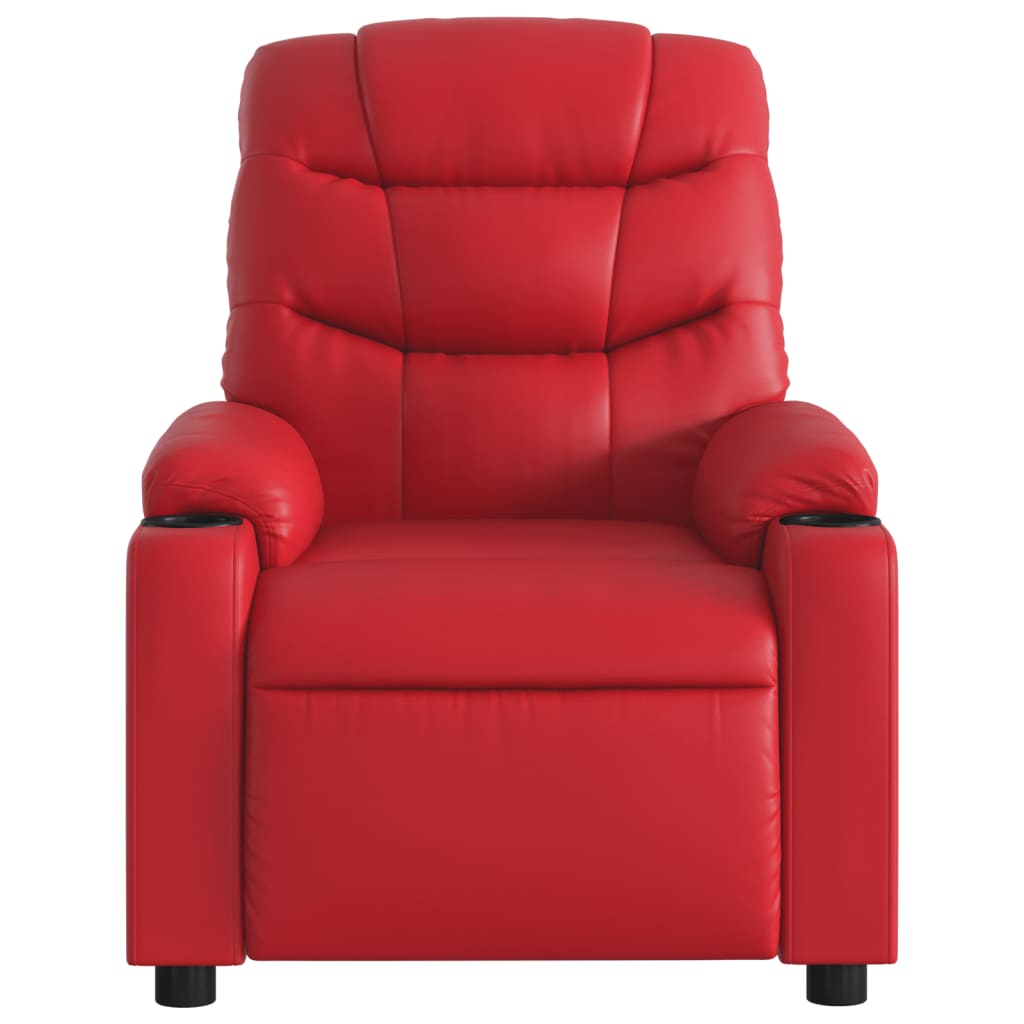 Massagestoel verstelbaar kunstleer rood is nu te koop bij PeponiXL, paradijselijk wonen!