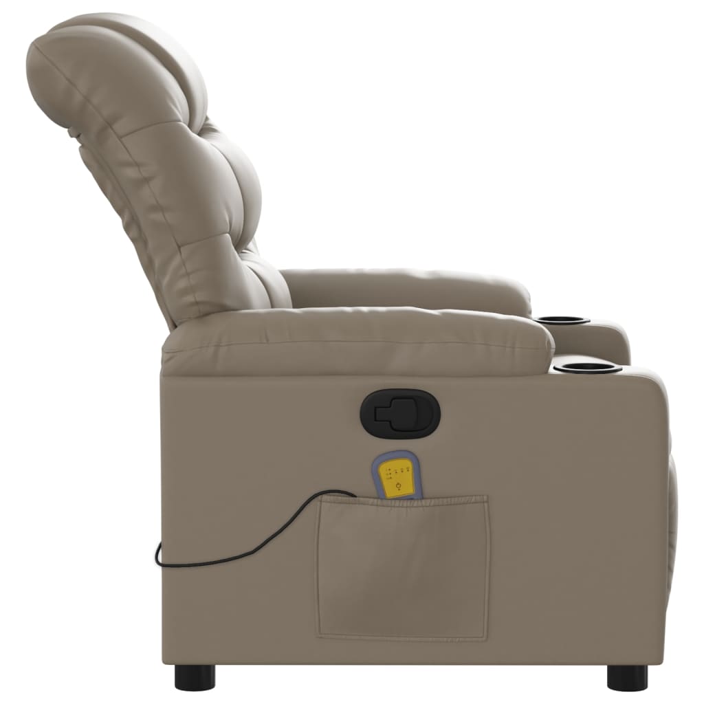 Massagestoel verstelbaar kunstleer cappuccinokleurig is nu te koop bij PeponiXL, paradijselijk wonen!