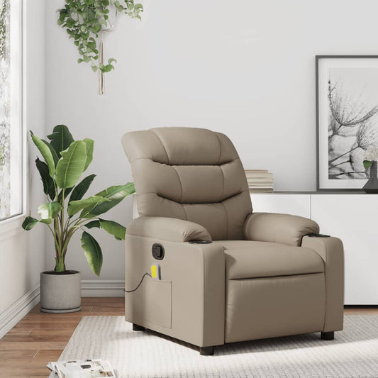 Massagestoel verstelbaar kunstleer cappuccinokleurig is nu te koop bij PeponiXL, paradijselijk wonen!