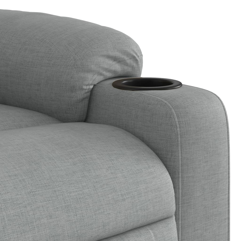 Fauteuil verstelbaar stof lichtgrijs is nu te koop bij PeponiXL, paradijselijk wonen!