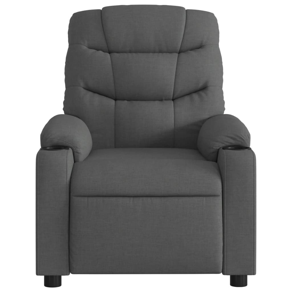 Fauteuil verstelbaar stof donkergrijs is nu te koop bij PeponiXL, paradijselijk wonen!