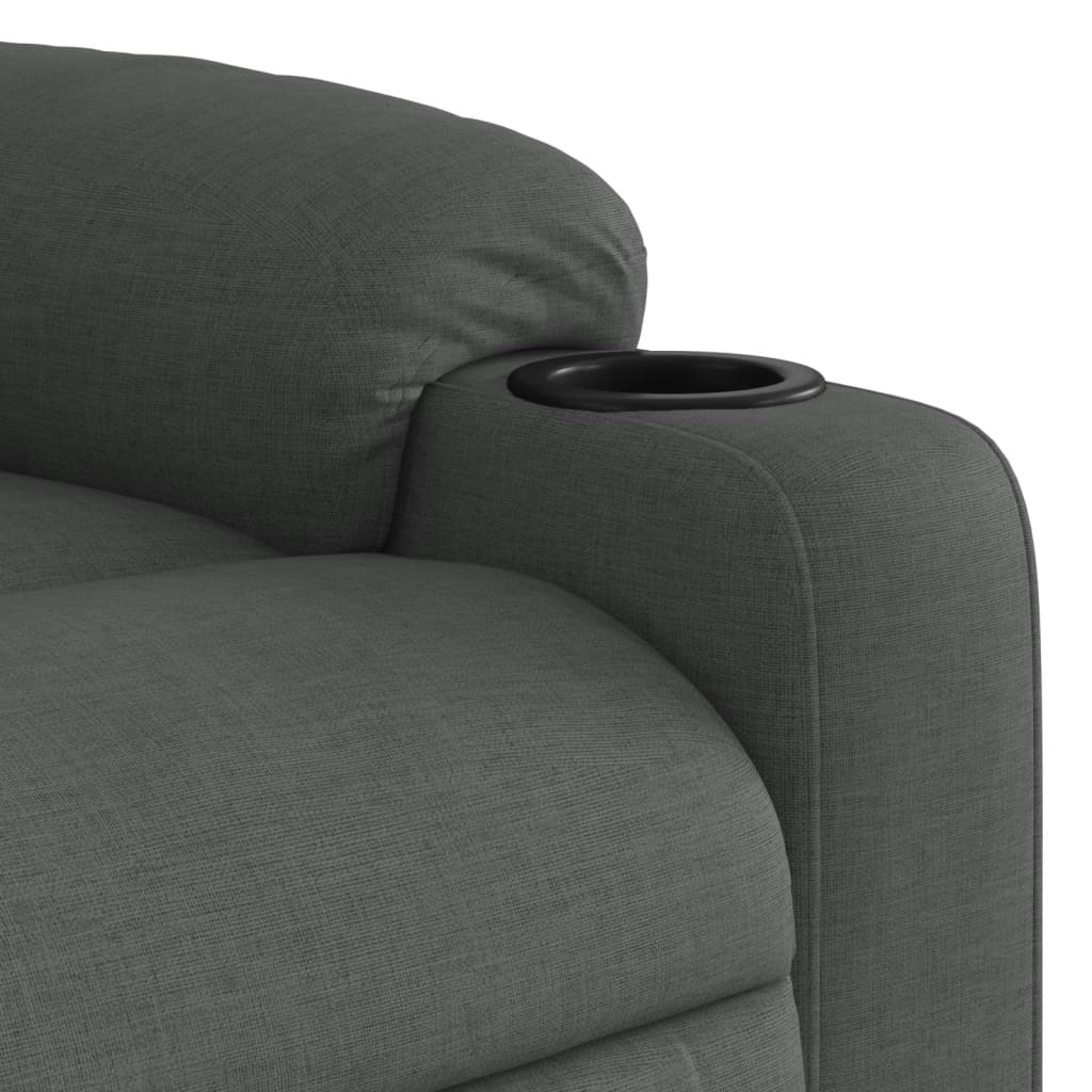 Fauteuil verstelbaar stof donkergrijs is nu te koop bij PeponiXL, paradijselijk wonen!