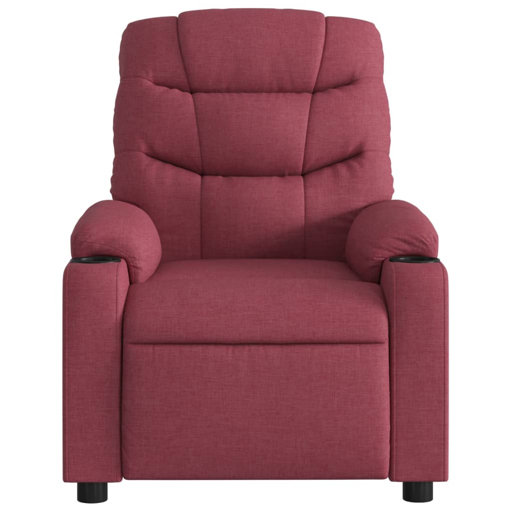 Fauteuil verstelbaar stof wijnrood is nu te koop bij PeponiXL, paradijselijk wonen!
