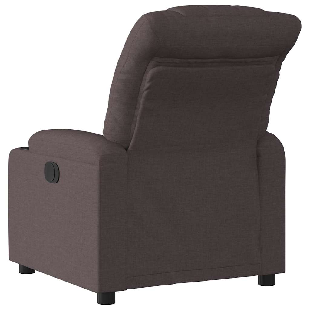 Fauteuil verstelbaar stof donkerbruin is nu te koop bij PeponiXL, paradijselijk wonen!