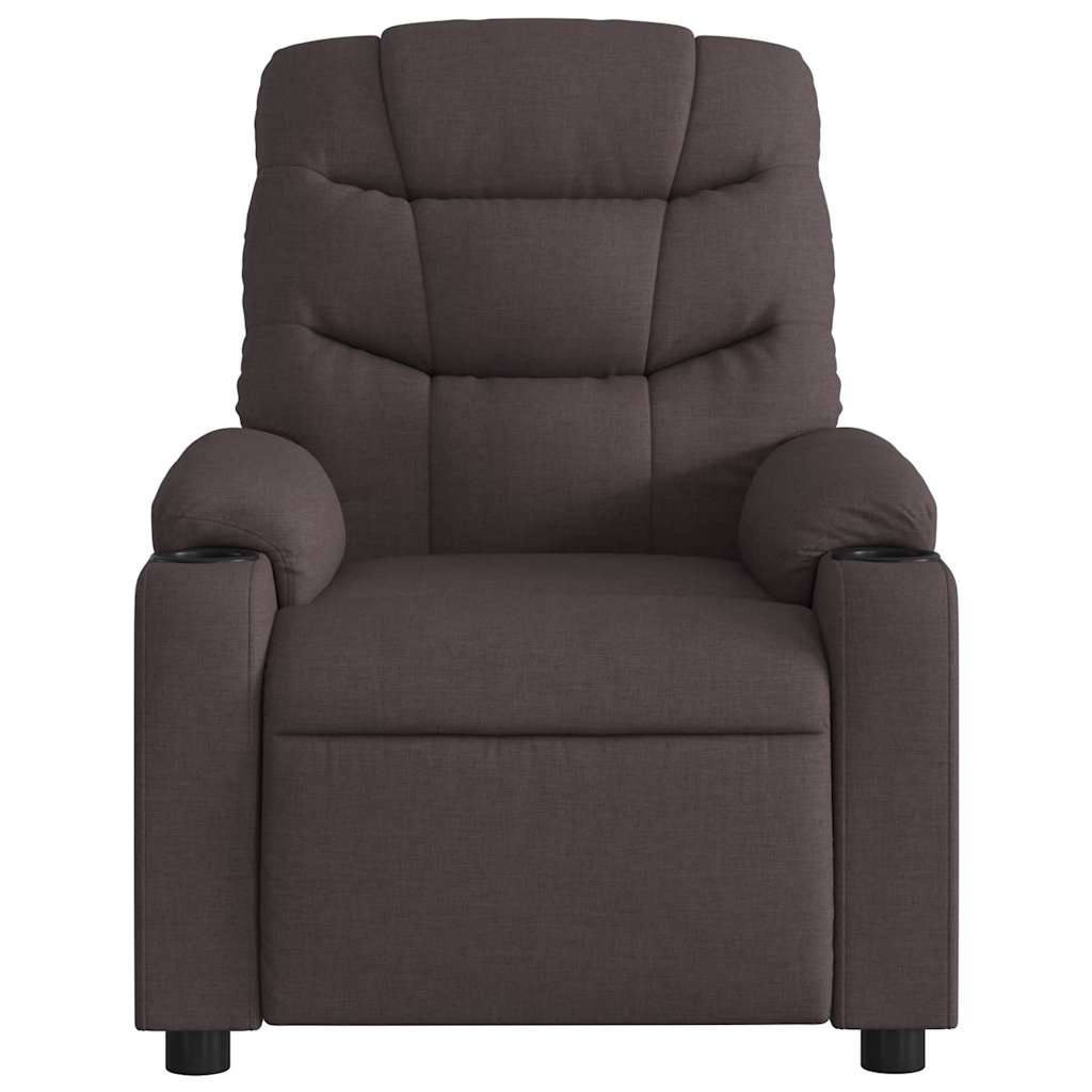 Fauteuil verstelbaar stof donkerbruin is nu te koop bij PeponiXL, paradijselijk wonen!