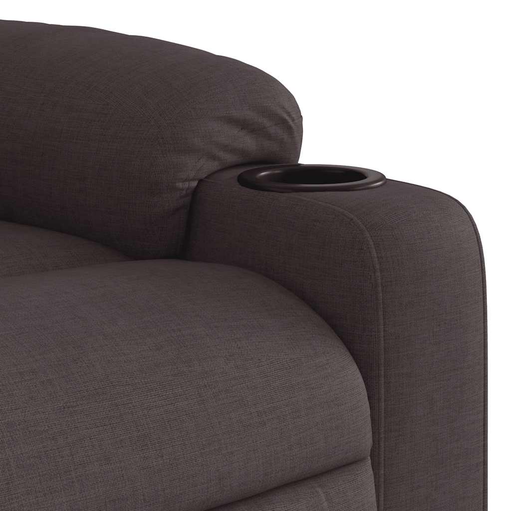 Fauteuil verstelbaar stof donkerbruin is nu te koop bij PeponiXL, paradijselijk wonen!