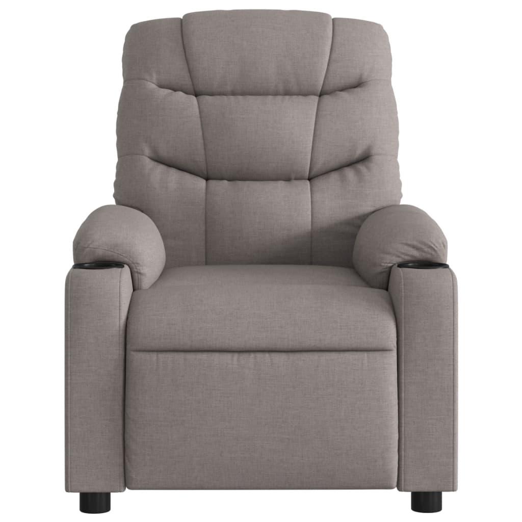 Fauteuil verstelbaar stof taupe is nu te koop bij PeponiXL, paradijselijk wonen!
