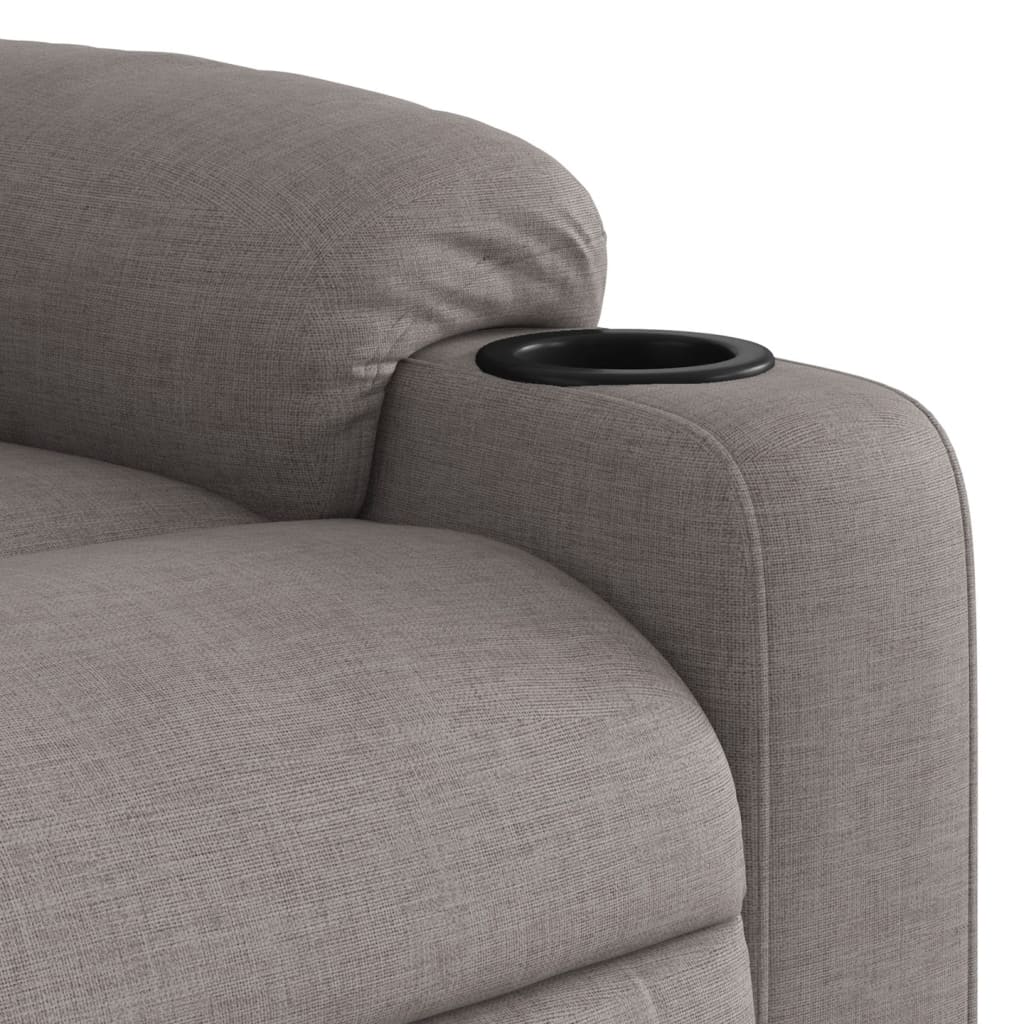 Fauteuil verstelbaar stof taupe is nu te koop bij PeponiXL, paradijselijk wonen!