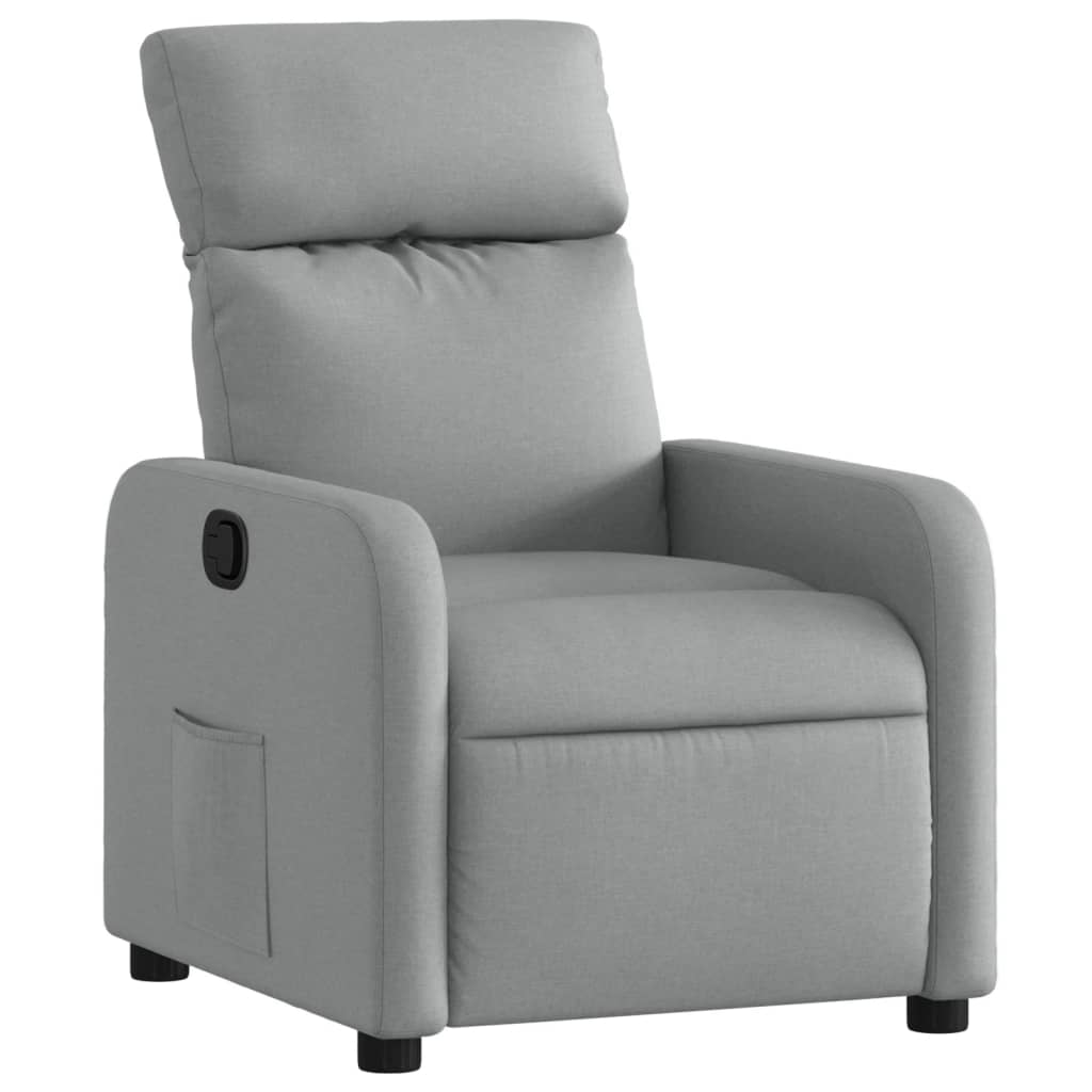 Fauteuil verstelbaar stof lichtgrijs is nu te koop bij PeponiXL, paradijselijk wonen!
