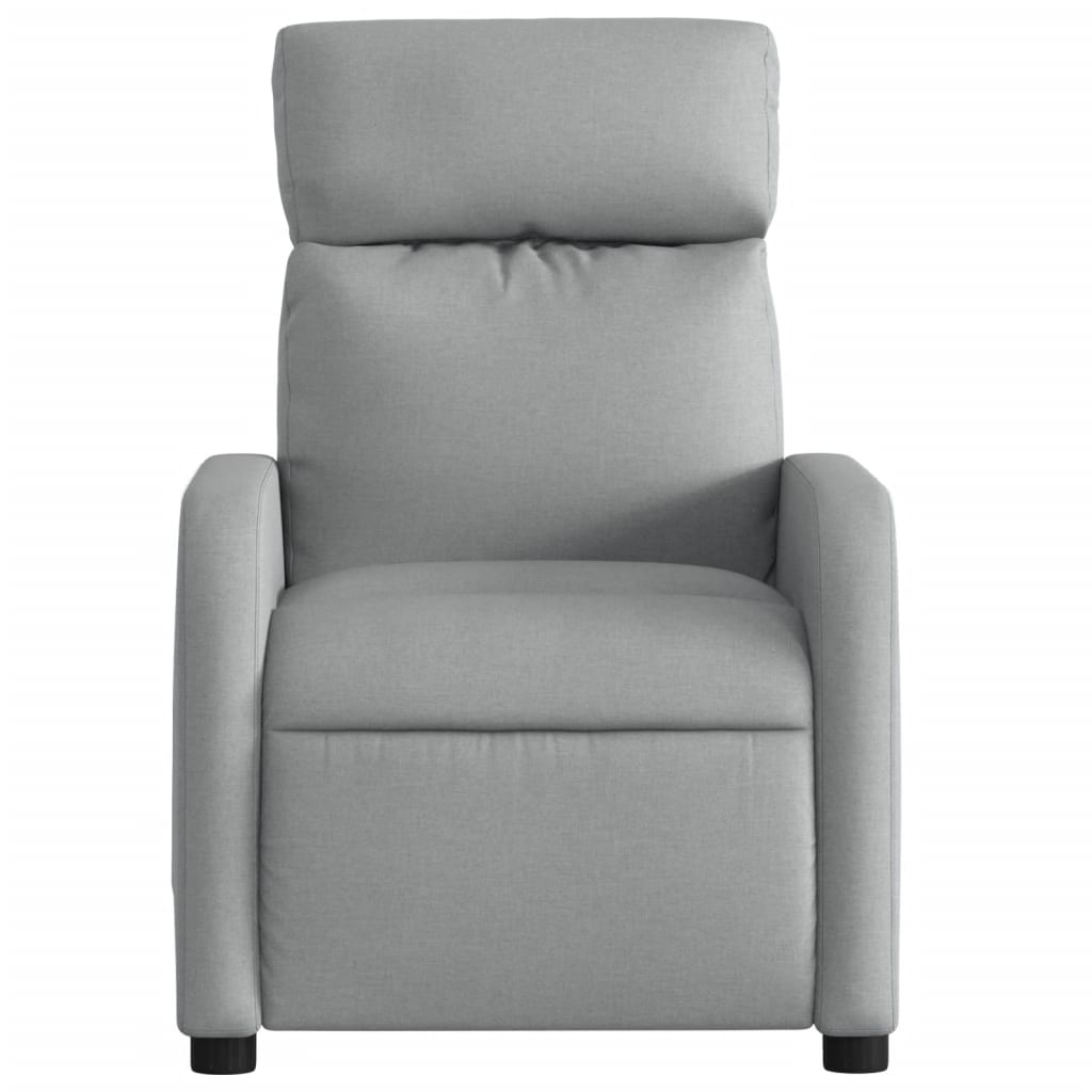 Fauteuil verstelbaar stof lichtgrijs is nu te koop bij PeponiXL, paradijselijk wonen!