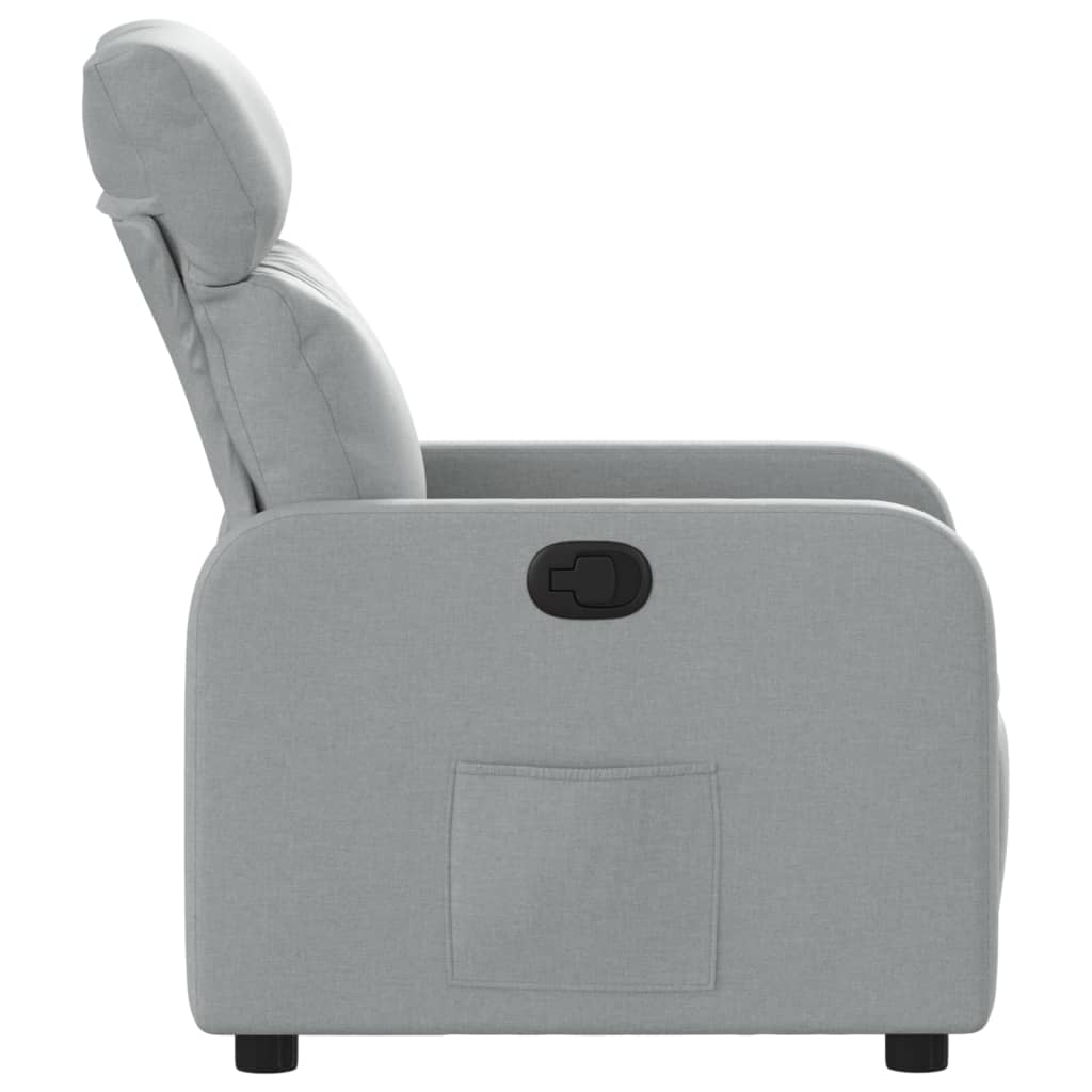 Fauteuil verstelbaar stof lichtgrijs is nu te koop bij PeponiXL, paradijselijk wonen!