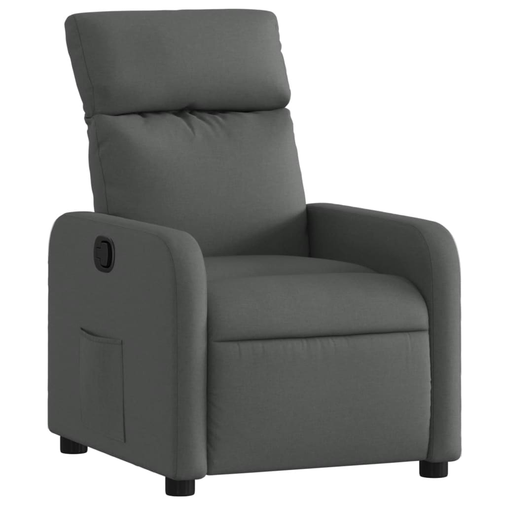Fauteuil verstelbaar stof donkergrijs is nu te koop bij PeponiXL, paradijselijk wonen!