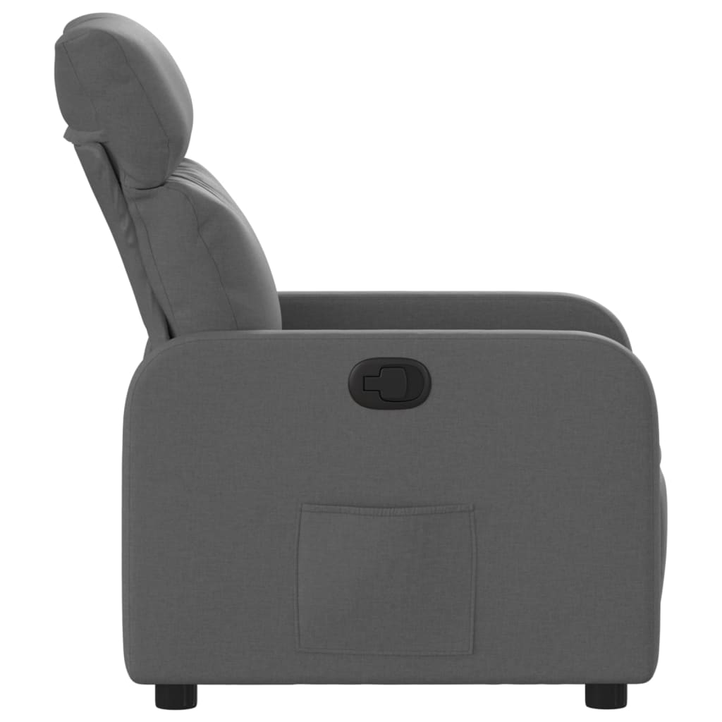 Fauteuil verstelbaar stof donkergrijs is nu te koop bij PeponiXL, paradijselijk wonen!