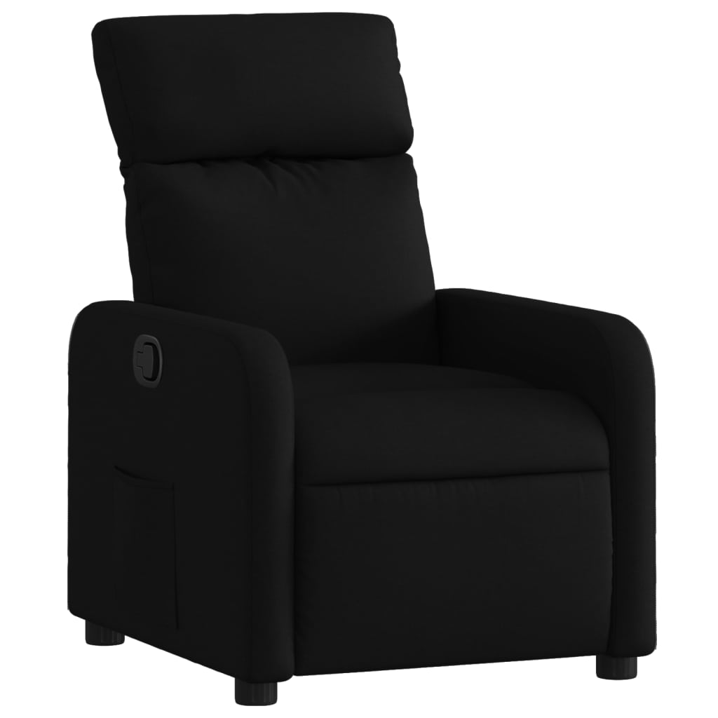 Fauteuil verstelbaar stof zwart is nu te koop bij PeponiXL, paradijselijk wonen!