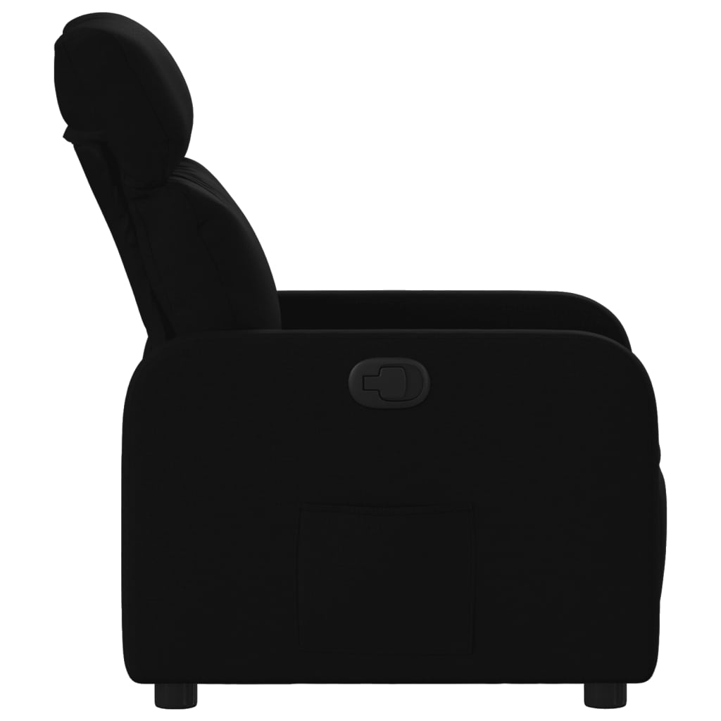 Fauteuil verstelbaar stof zwart is nu te koop bij PeponiXL, paradijselijk wonen!