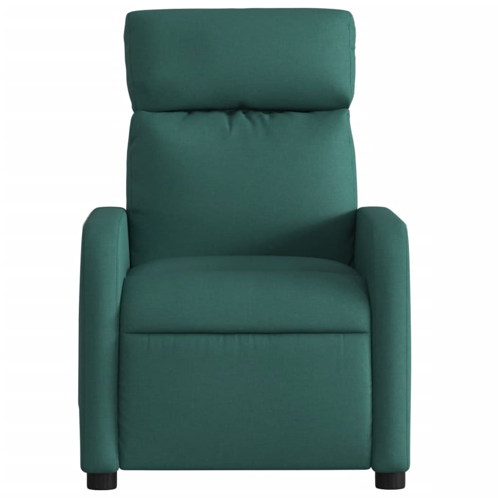 Fauteuil verstelbaar stof donkergroen is nu te koop bij PeponiXL, paradijselijk wonen!