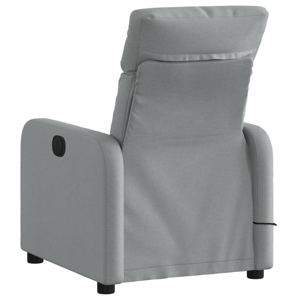 Massagestoel verstelbaar stof lichtgrijs is nu te koop bij PeponiXL, paradijselijk wonen!