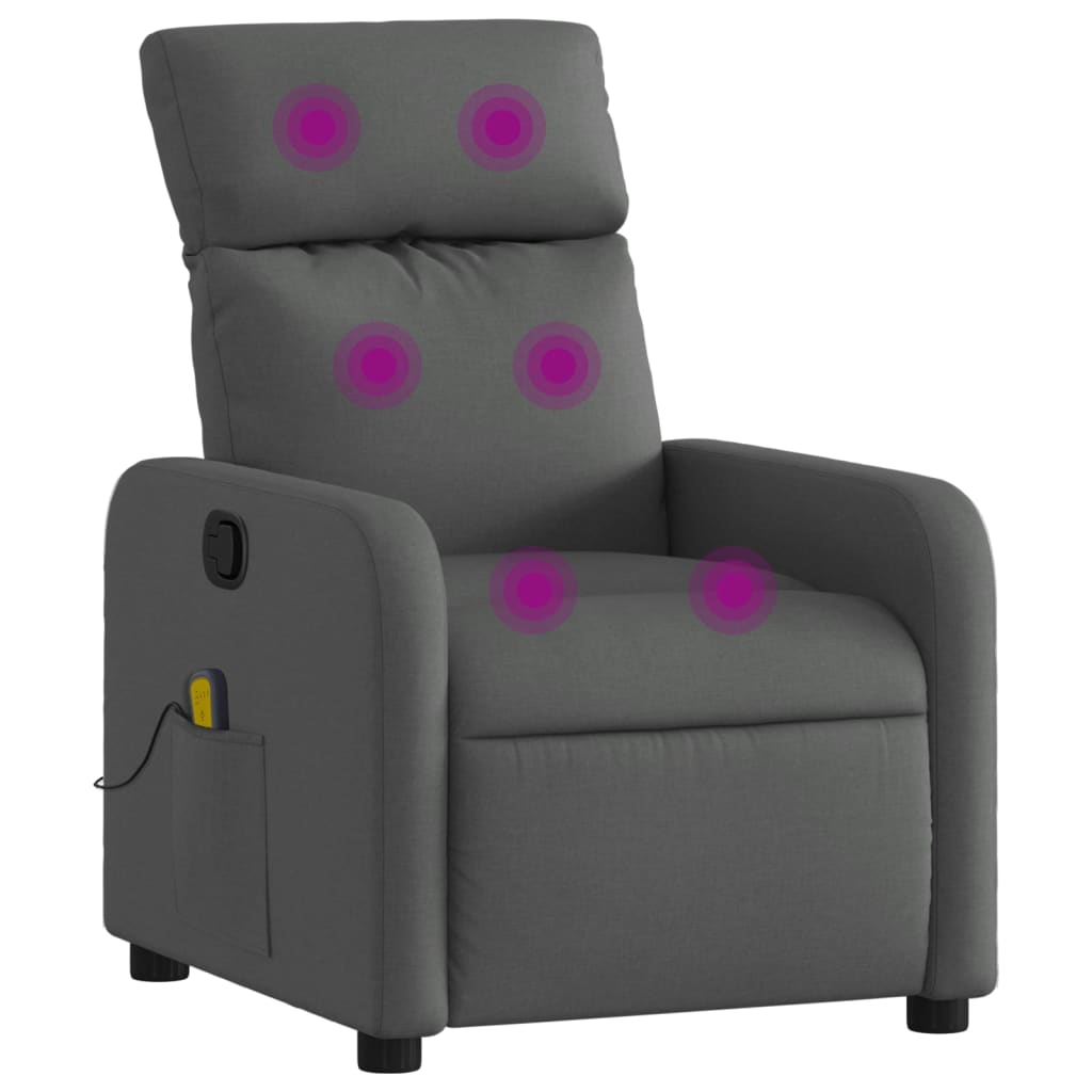 Massagestoel verstelbaar stof donkergrijs is nu te koop bij PeponiXL, paradijselijk wonen!