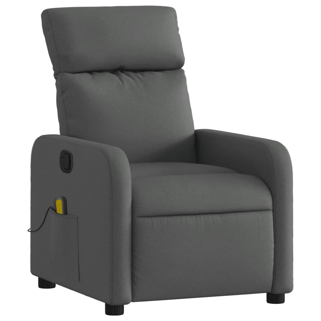 Massagestoel verstelbaar stof donkergrijs is nu te koop bij PeponiXL, paradijselijk wonen!