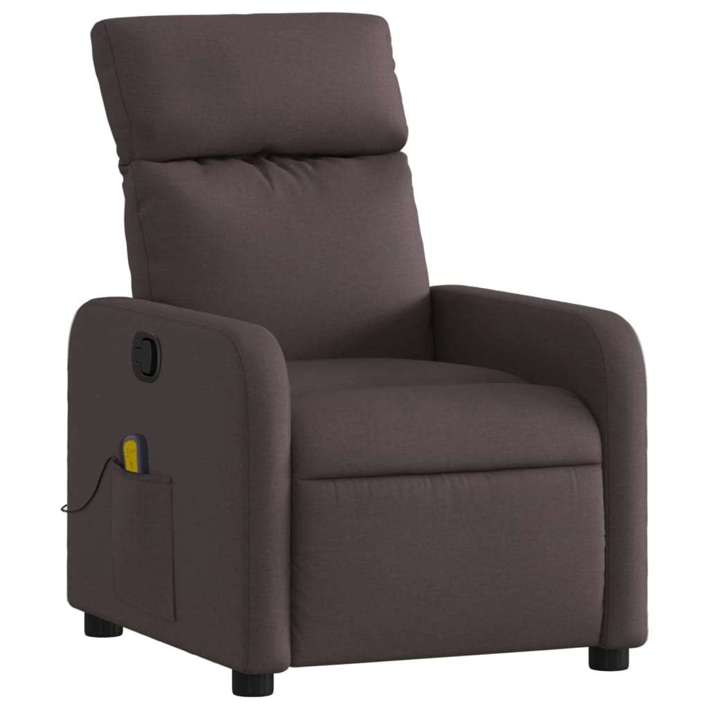 Massagestoel verstelbaar stof donkerbruin is nu te koop bij PeponiXL, paradijselijk wonen!