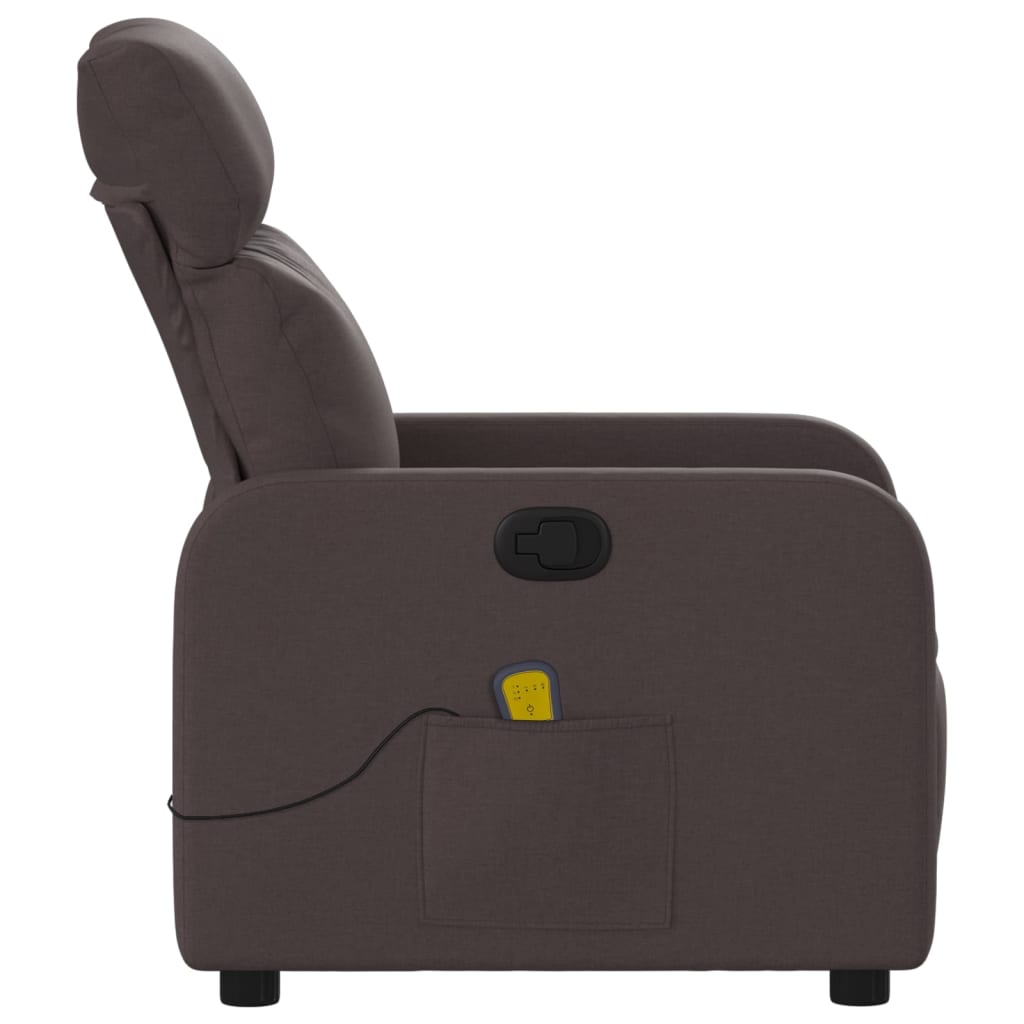 Massagestoel verstelbaar stof donkerbruin is nu te koop bij PeponiXL, paradijselijk wonen!