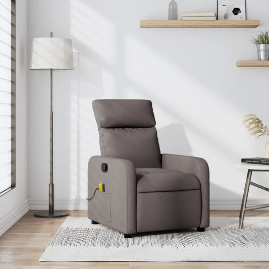 Massagestoel verstelbaar stof taupe is nu te koop bij PeponiXL, paradijselijk wonen!