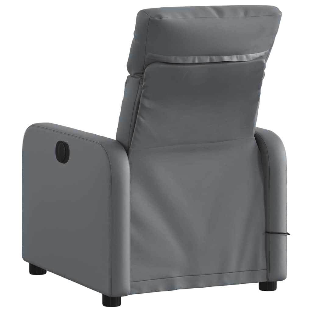 Massagestoel verstelbaar kunstleer grijs is nu te koop bij PeponiXL, paradijselijk wonen!