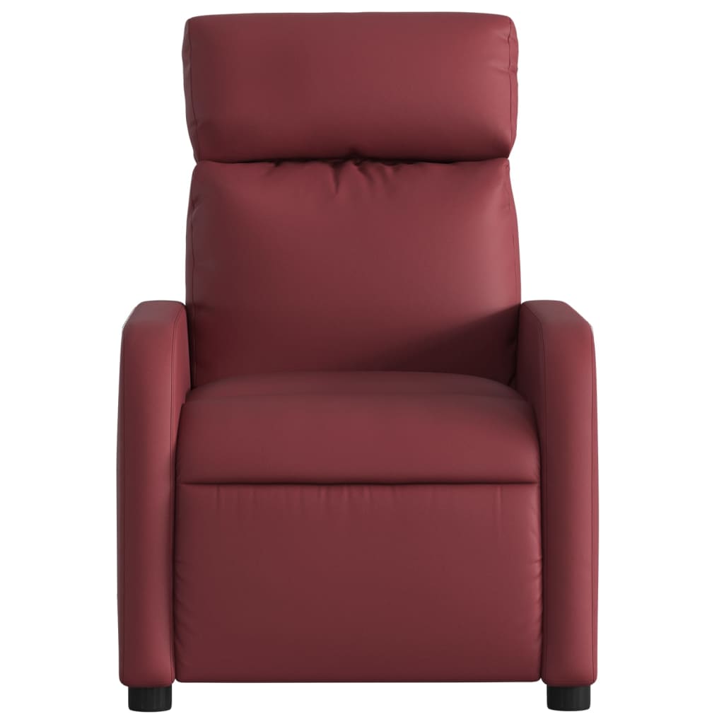 Massagestoel verstelbaar kunstleer wijnrood is nu te koop bij PeponiXL, paradijselijk wonen!
