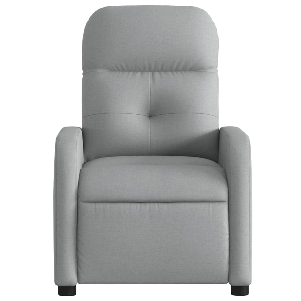 Fauteuil verstelbaar stof lichtgrijs is nu te koop bij PeponiXL, paradijselijk wonen!