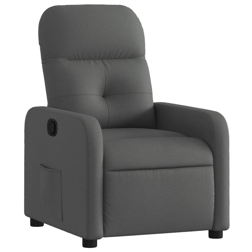 Fauteuil verstelbaar stof donkergrijs is nu te koop bij PeponiXL, paradijselijk wonen!