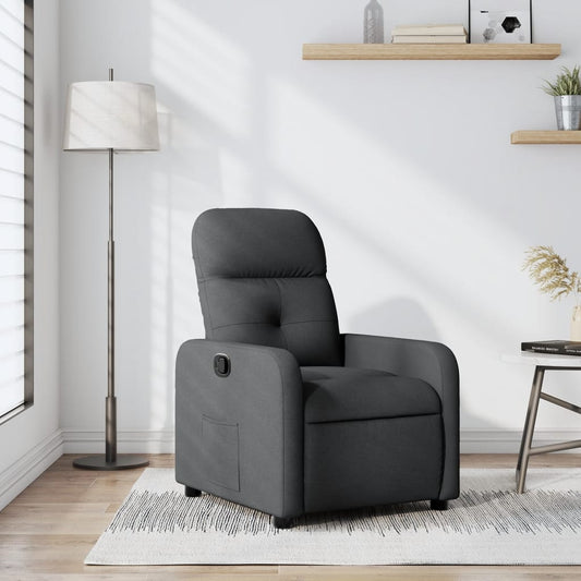 Fauteuil verstelbaar stof donkergrijs is nu te koop bij PeponiXL, paradijselijk wonen!