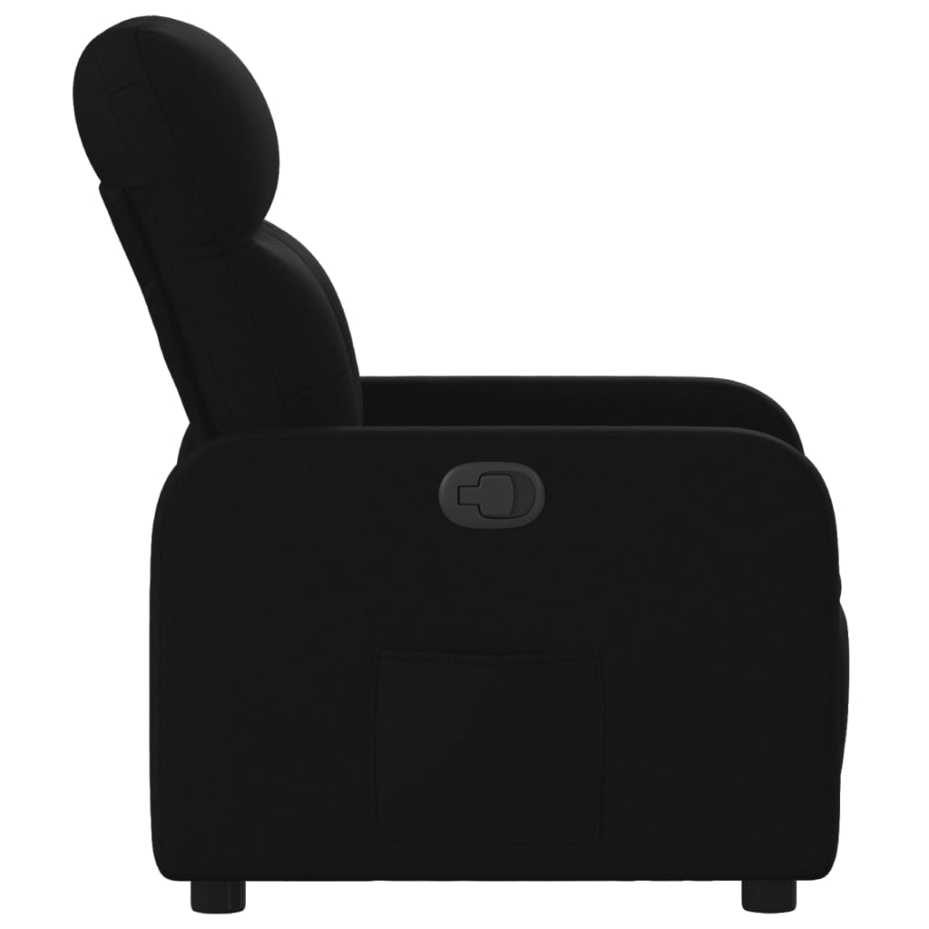 Fauteuil verstelbaar stof zwart is nu te koop bij PeponiXL, paradijselijk wonen!