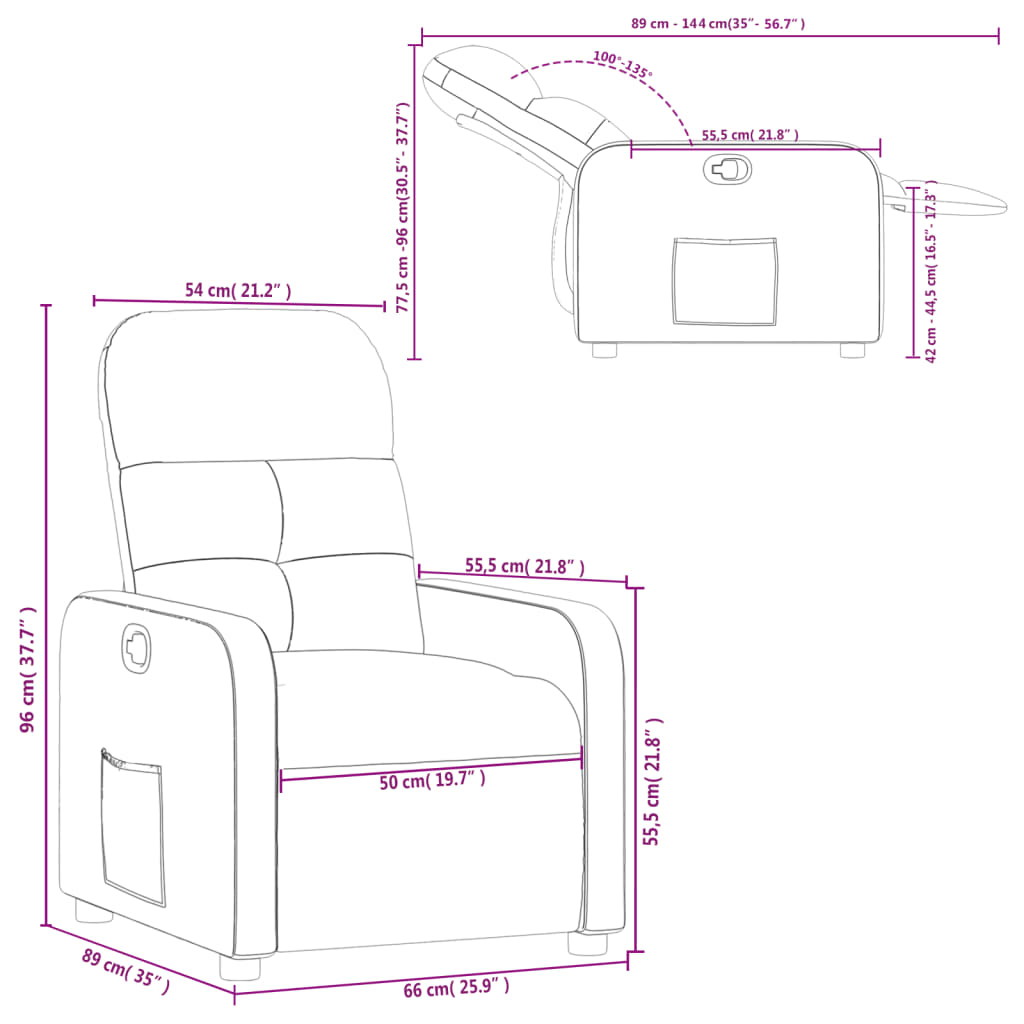 Fauteuil verstelbaar stof zwart is nu te koop bij PeponiXL, paradijselijk wonen!