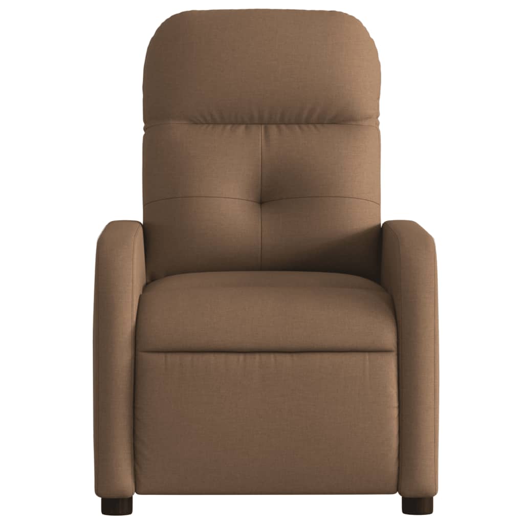 Fauteuil verstelbaar stof bruin is nu te koop bij PeponiXL, paradijselijk wonen!