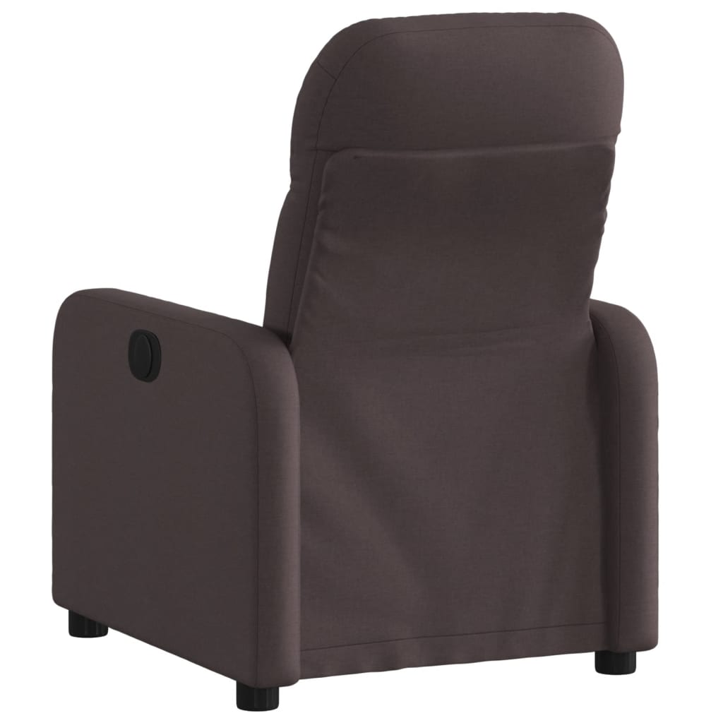 Fauteuil verstelbaar stof donkerbruin is nu te koop bij PeponiXL, paradijselijk wonen!