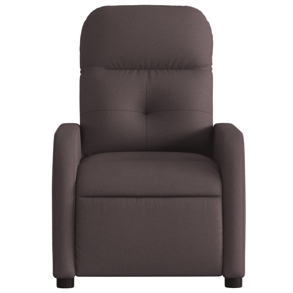 Fauteuil verstelbaar stof donkerbruin is nu te koop bij PeponiXL, paradijselijk wonen!